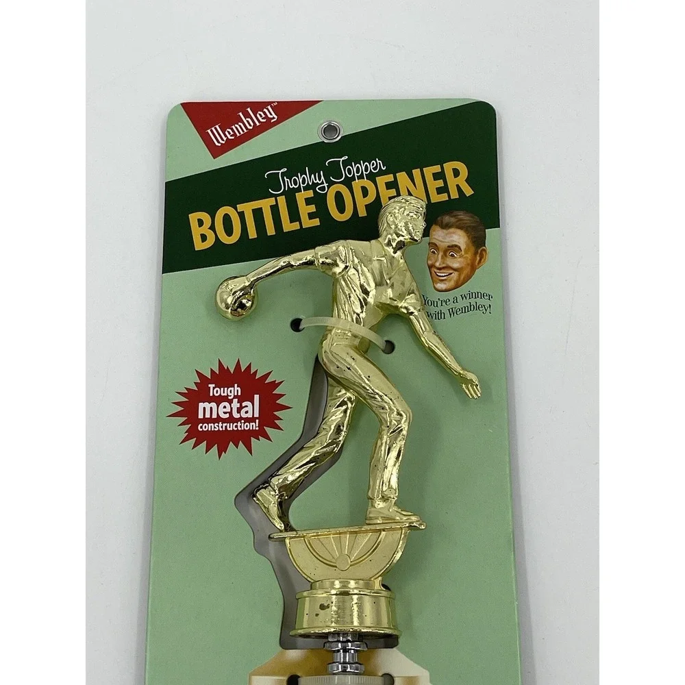 NEW Wembley Barware BOWLING TROPHY TOP‎ Theme BOTTLE OPENER